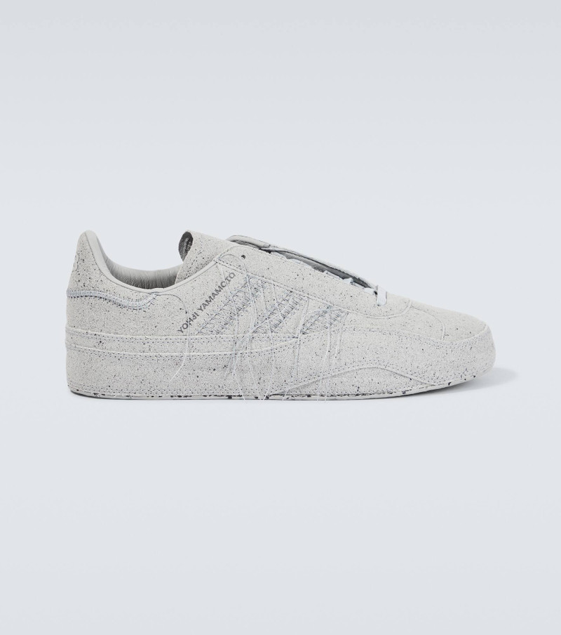 Gazelle embroidered suede sneakers - 1