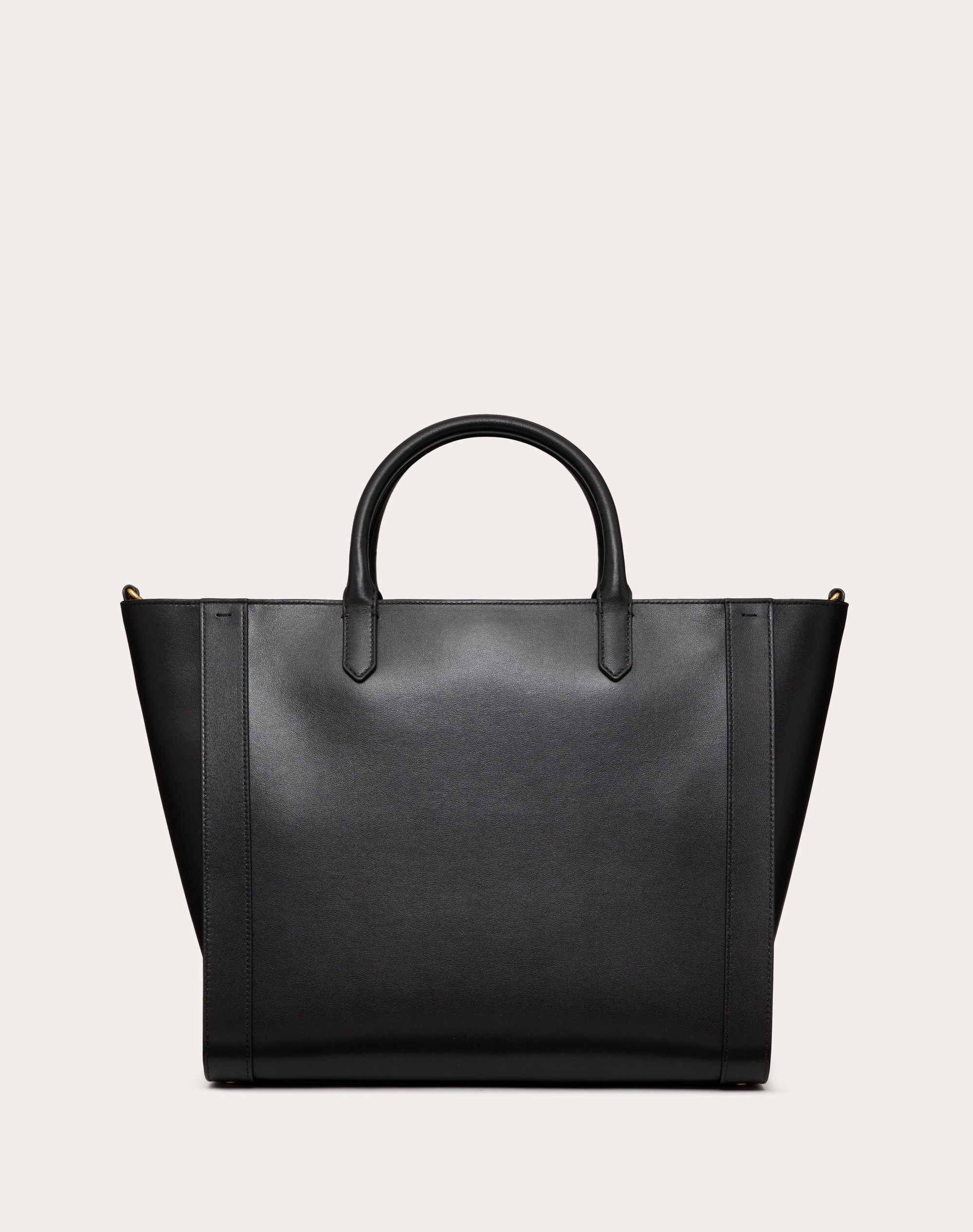 VLOGO SIGNATURE CALFSKIN TOTE BAG - 3