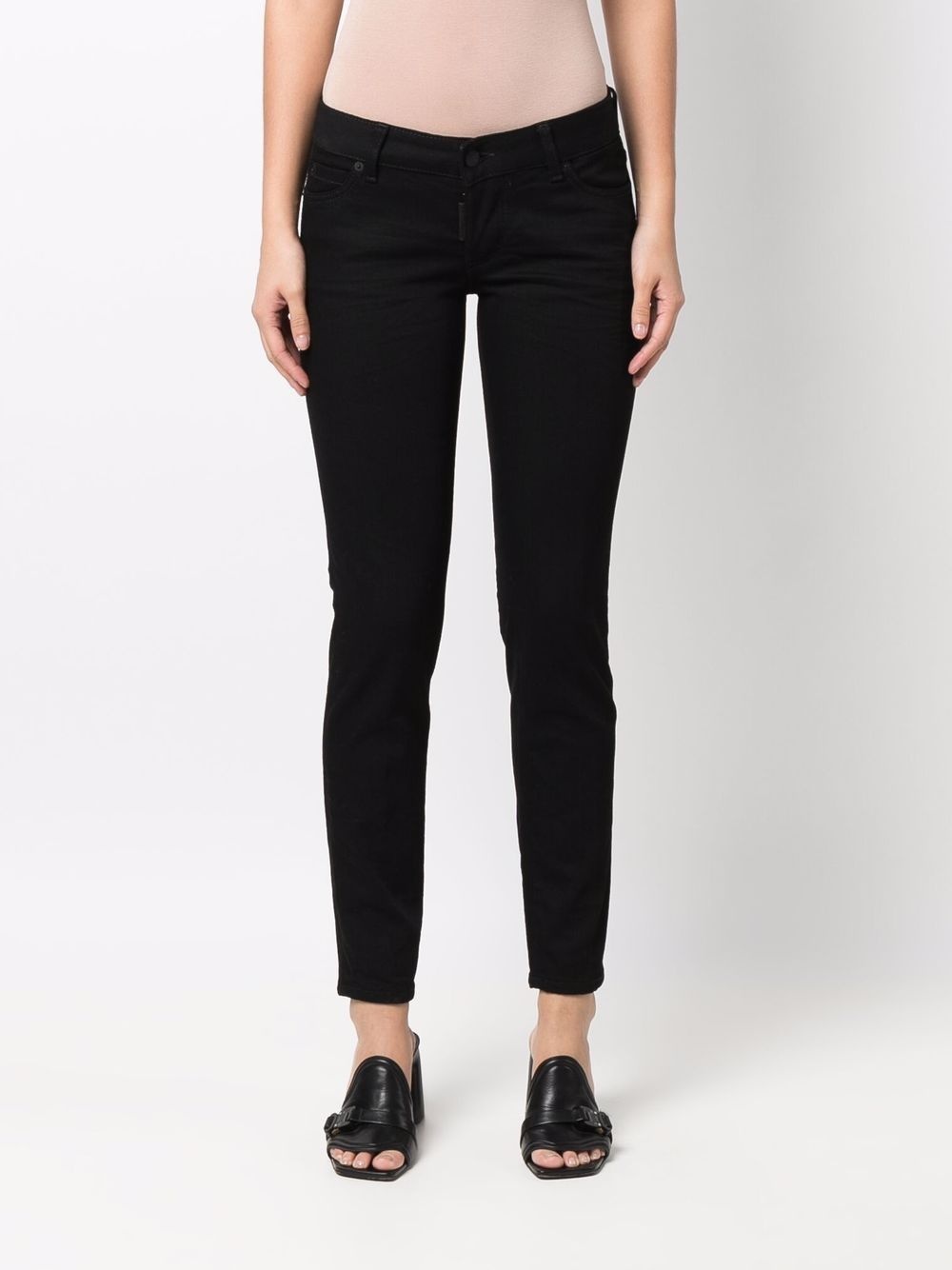 logo-print skinny jeans - 3