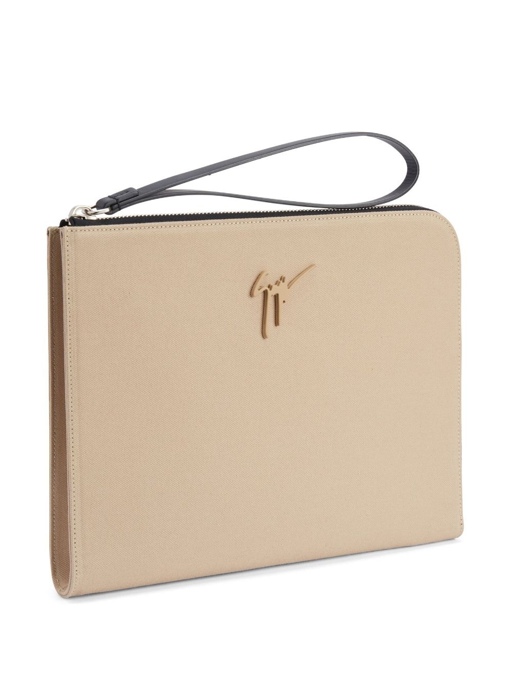 Fabian logo-plaque clutch bag - 3