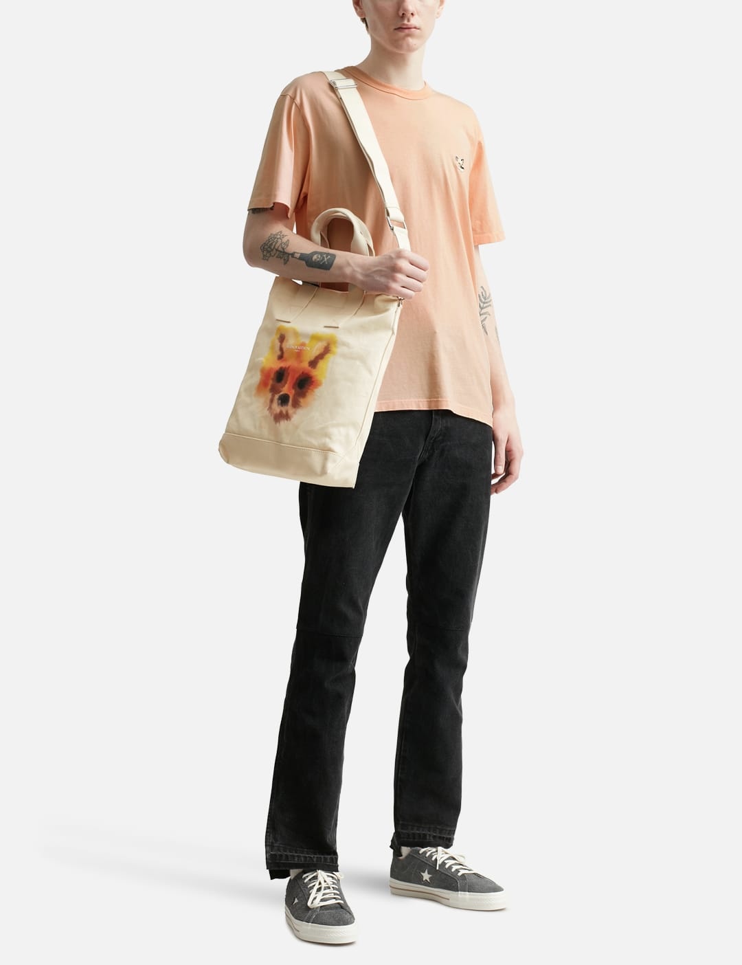 MAISON KITSUNE X ROP VAN MIERLO FOX N/S TOTE BAG - 6