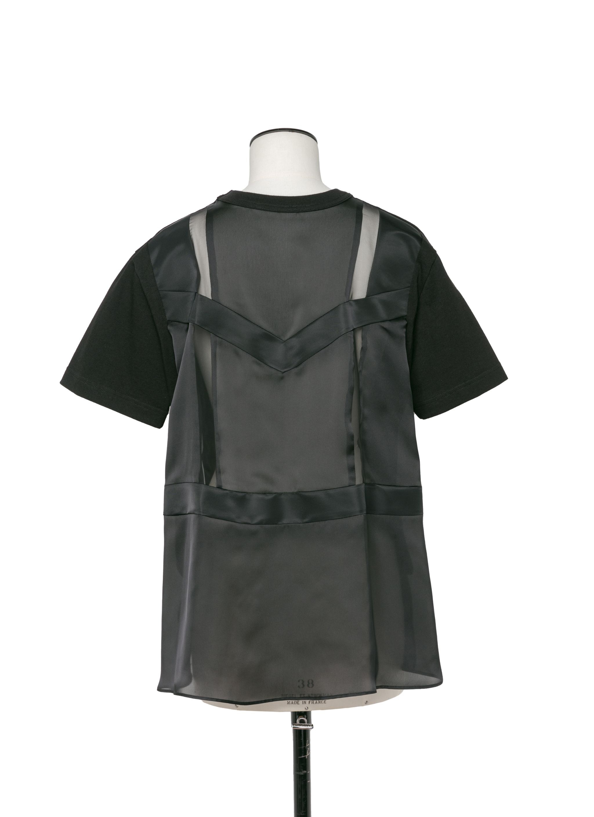 sacai ジレ sacai Nylon Twill Mix Cotton Jersey T-Shirt | sacai | REVERSIBLE