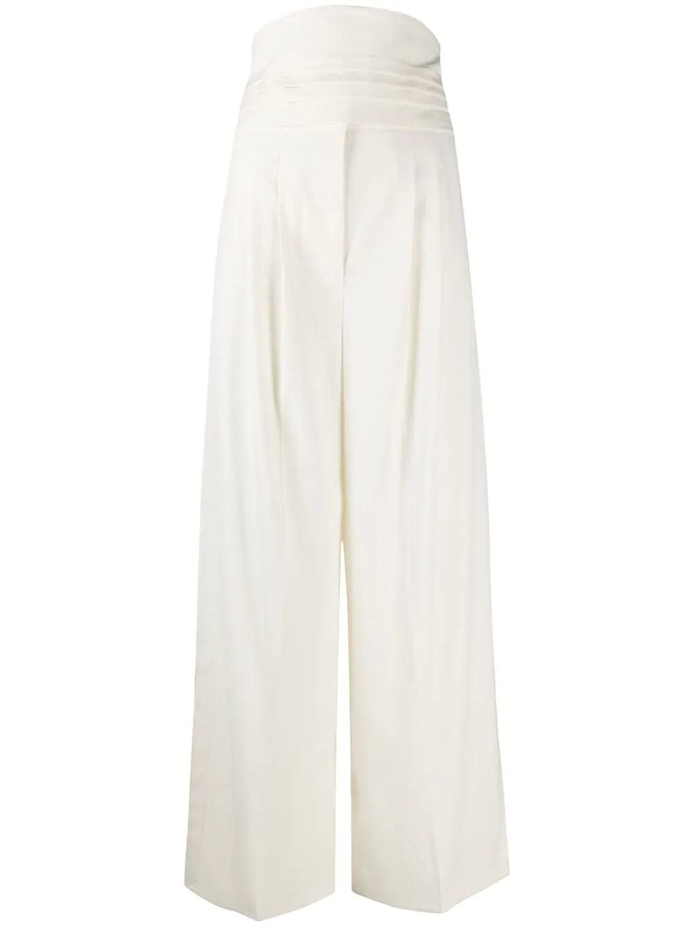 high-waisted wide-leg trousers - 1