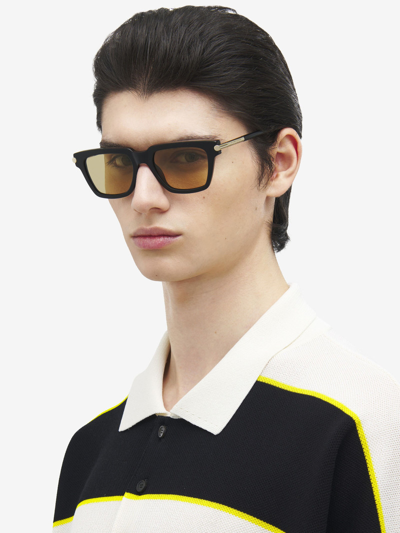 Alexander McQueen T-bar Icon Square Sunglasses outlook