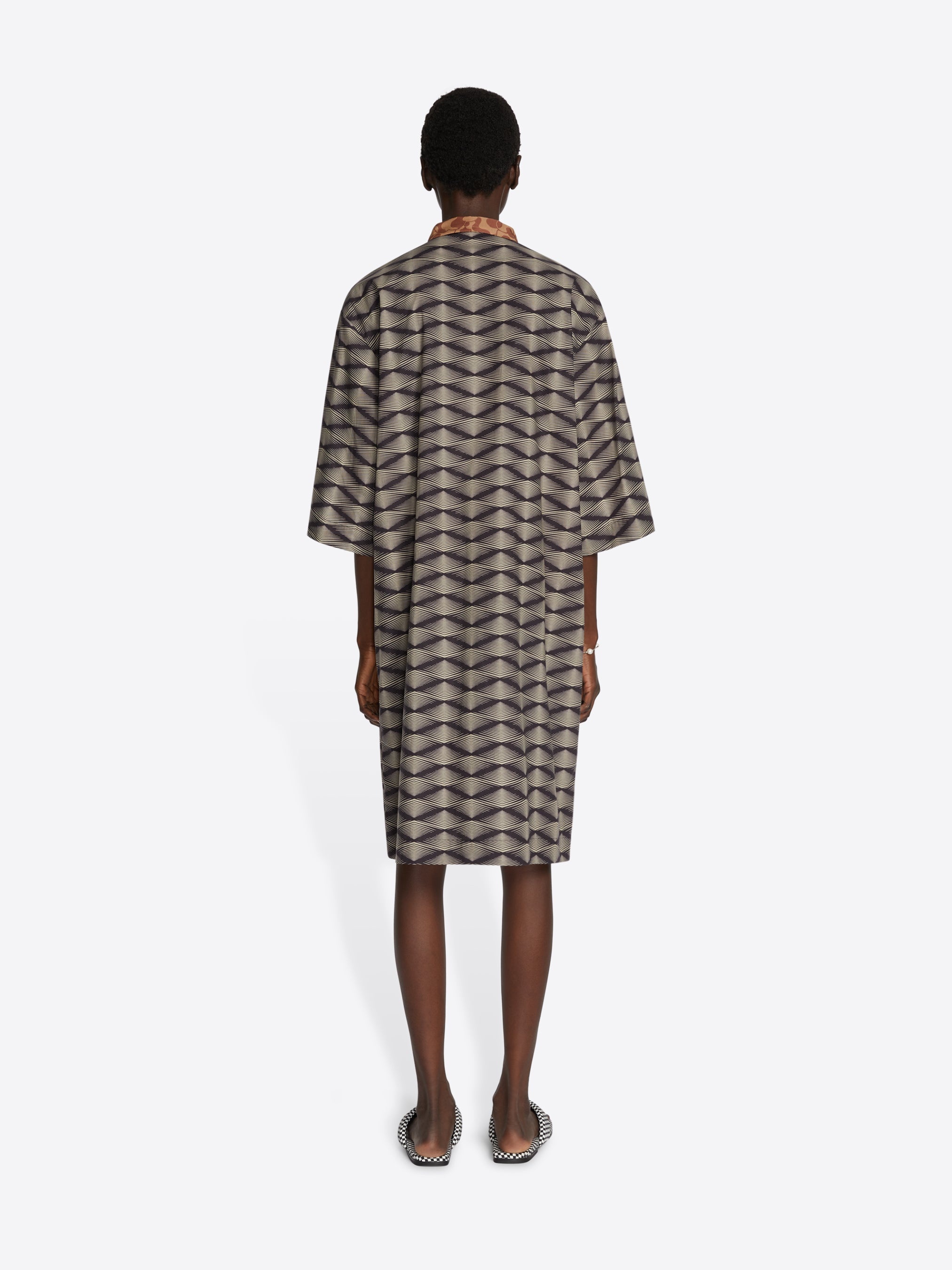 PRINTED SHIRT DRESS - 4
