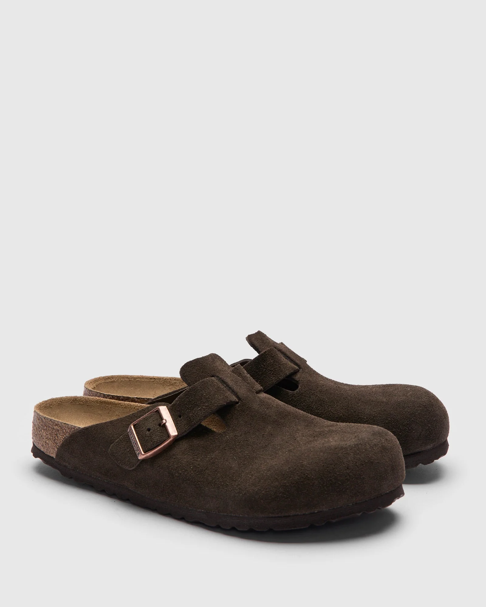 Boston Clog in Mocha Suede SFB - 1