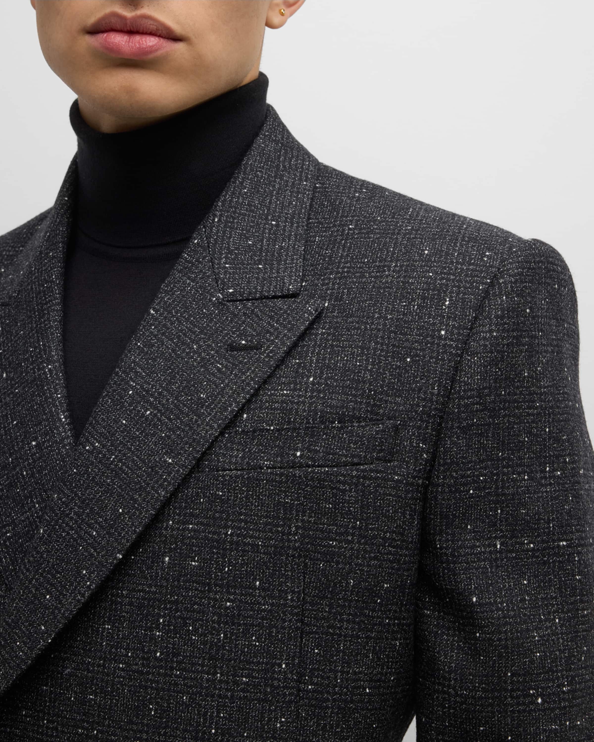 Men's Flecked Mouline Dinner Jacket - 2