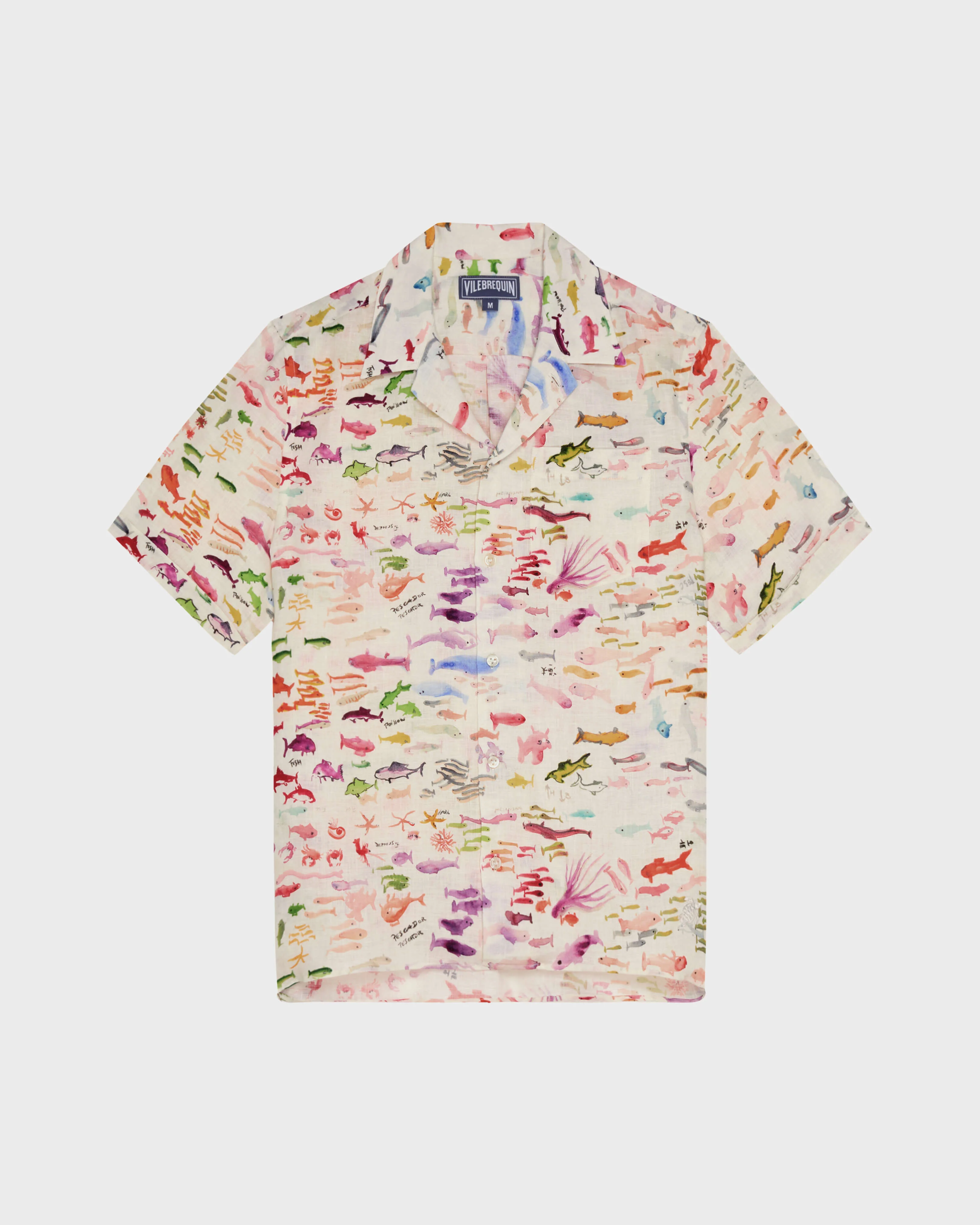 MEN LINEN BOWLING SHIRT PESCADOR - VBQ X FABRICE HYBER - 1