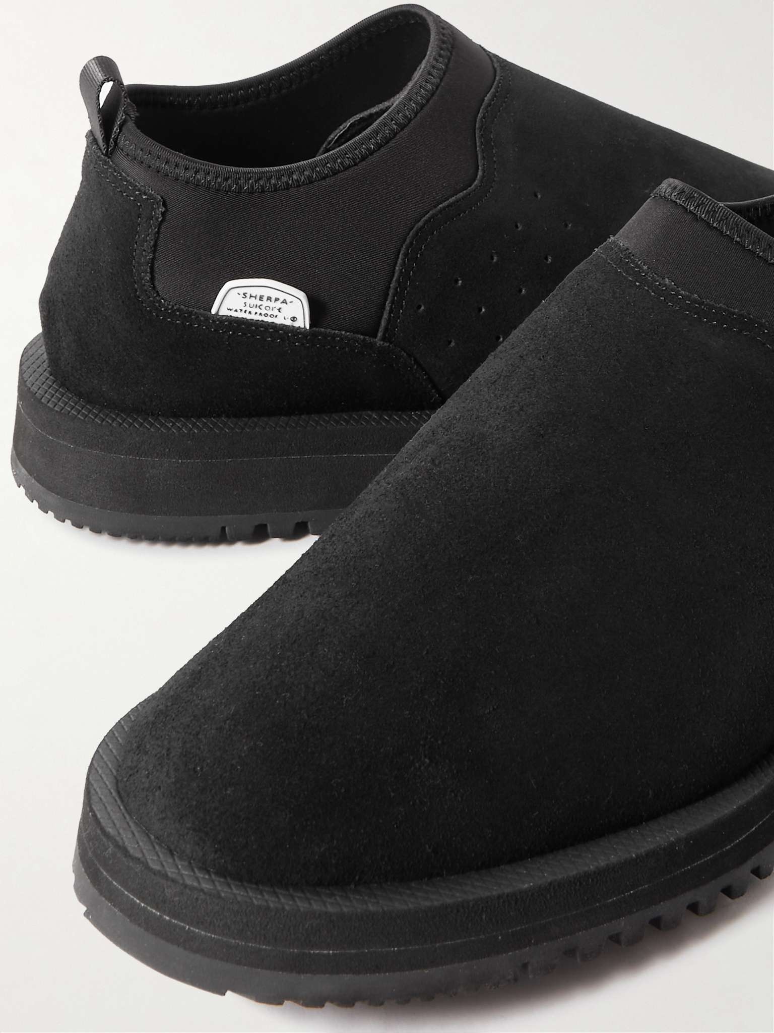 RON-MWPAB-MID Suede and Shell Slippers - 11