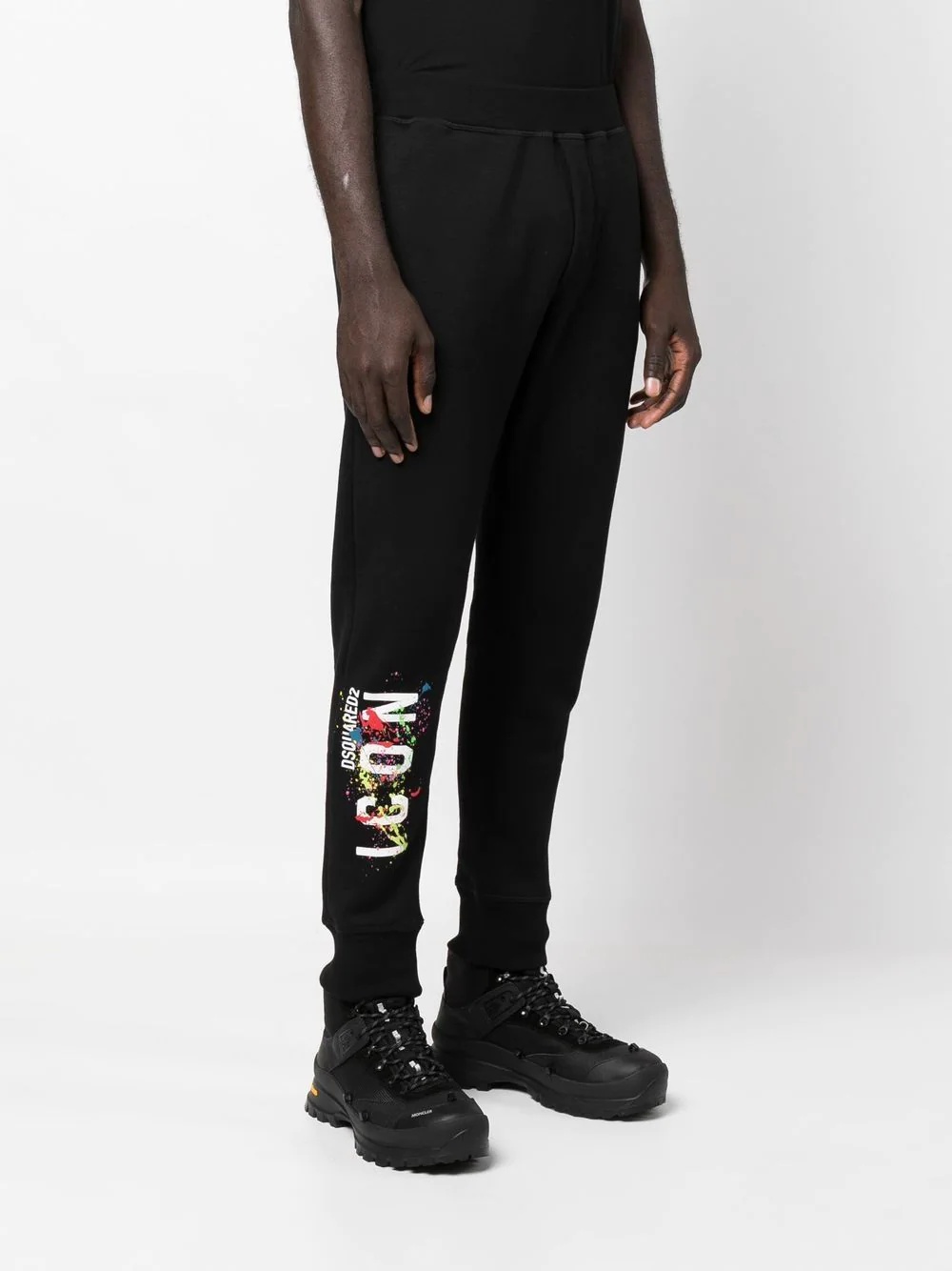 logo-print track pants - 3