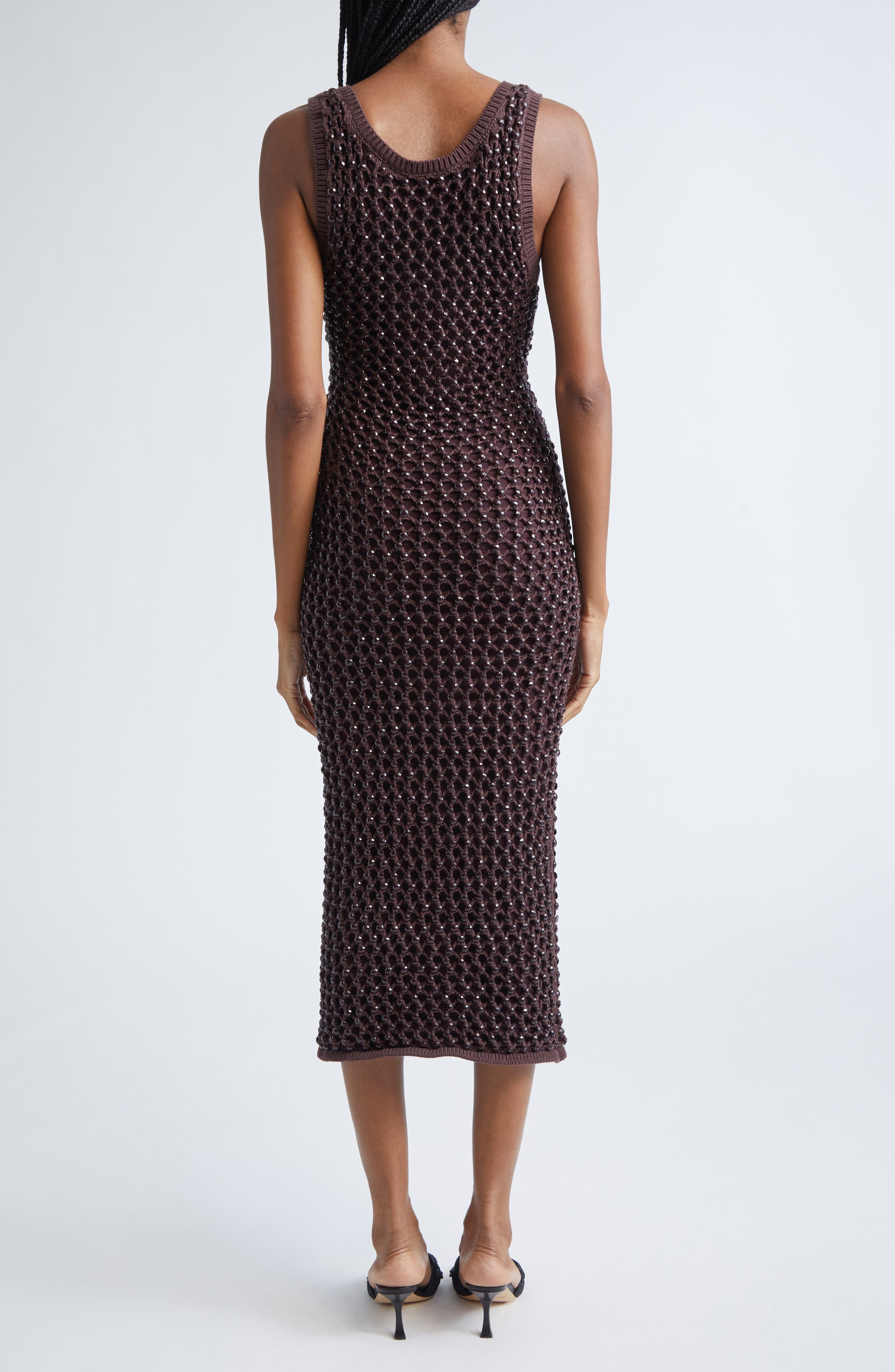 Diotima Emin Crystal Mesh Tank Dress in Nightshade at Nordstrom - 2