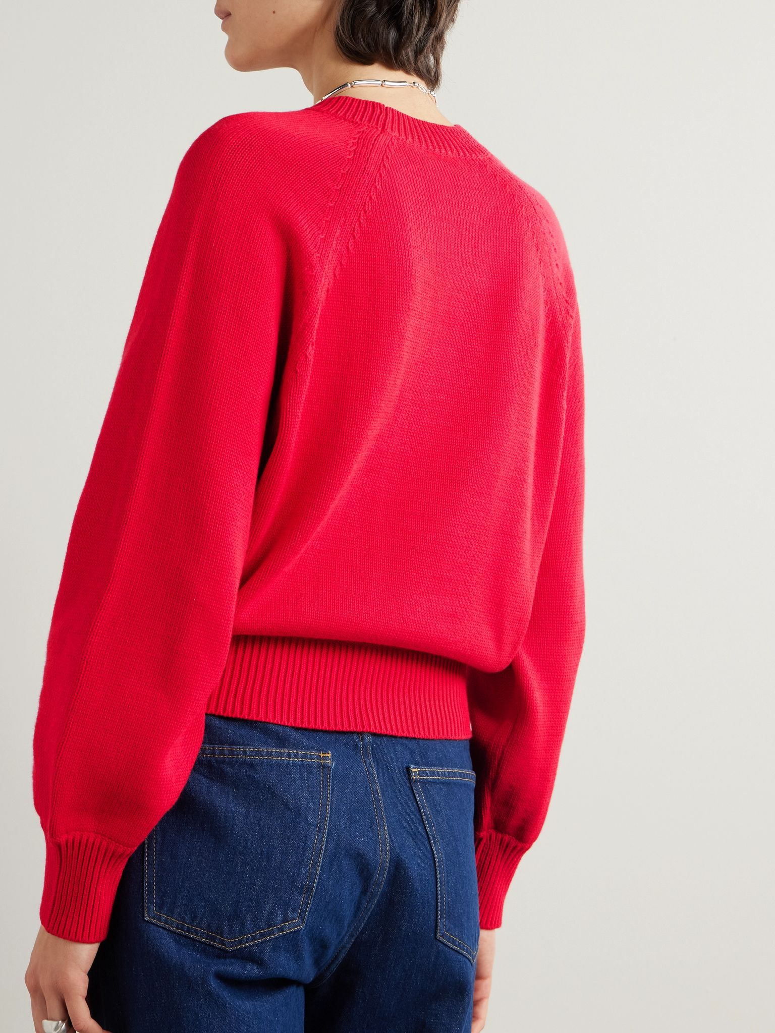Lara cotton sweater Red - 3