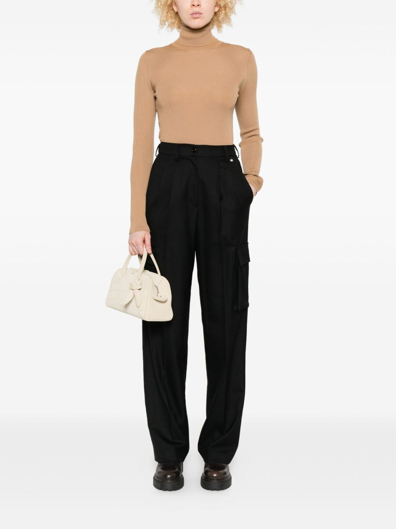 Herno pleated cargo trousers outlook