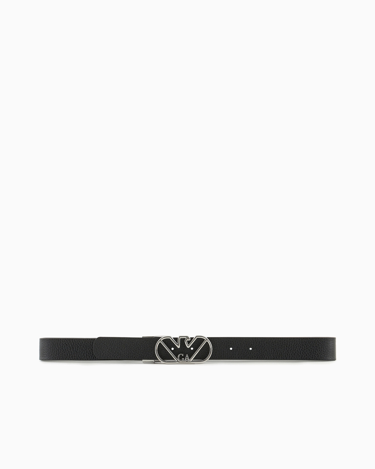 Reversible belt in deer-print leather with eagle buckle - 3