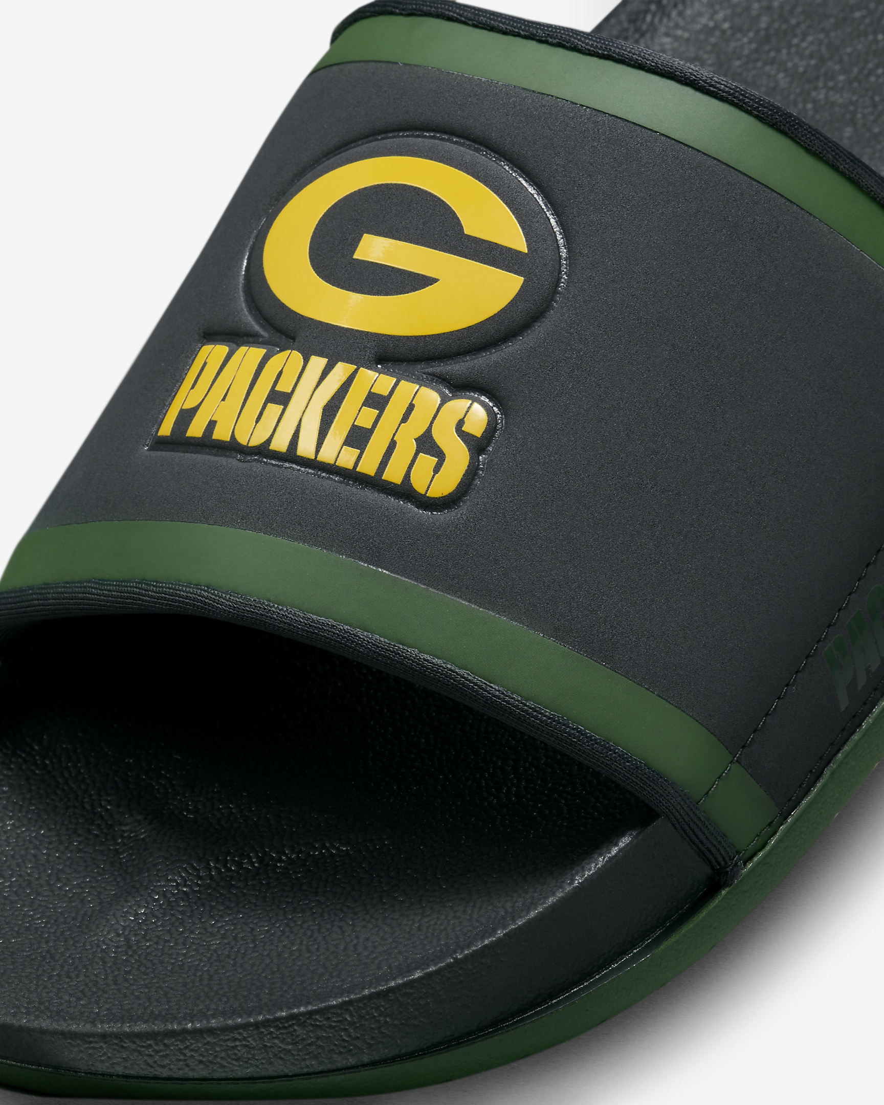 Nike Off Court Green Bay Packers Slides Mens Sz 7 7 Black Sandals‎ NFL Nike Green Bay Packers Team Off-Court Slide Sandals main image 3