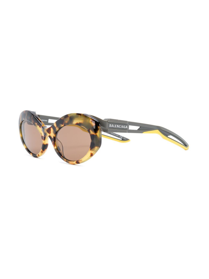 BALENCIAGA Hybrid oval sunglasses outlook