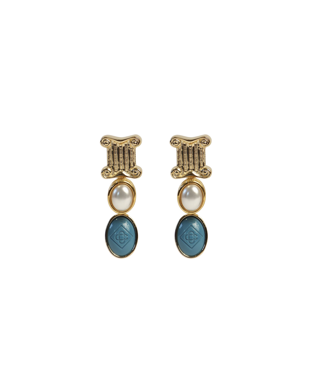 Column Drop Earrings | Casablanca Paris - 1