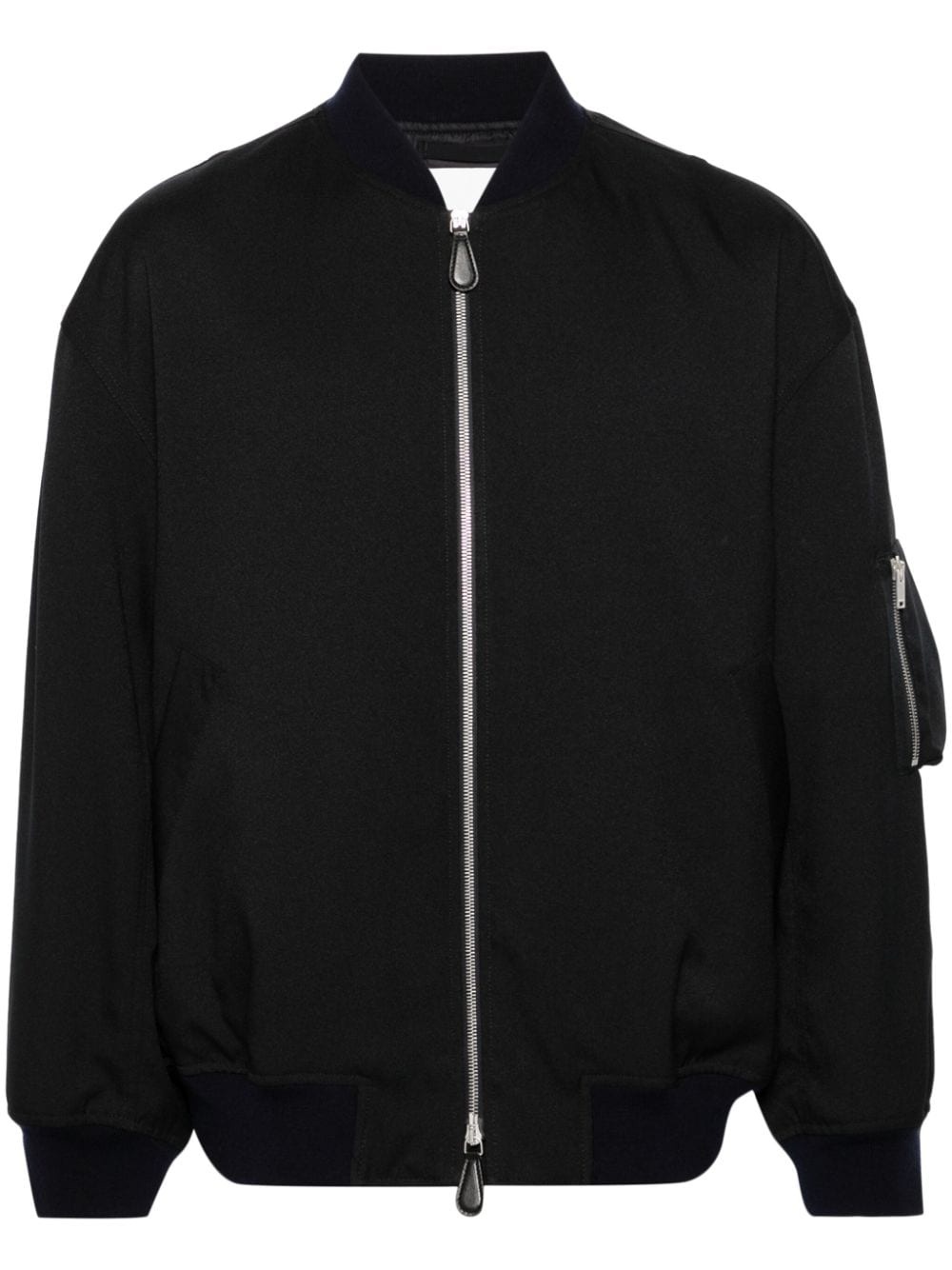 gabardine bomber jacket - 1