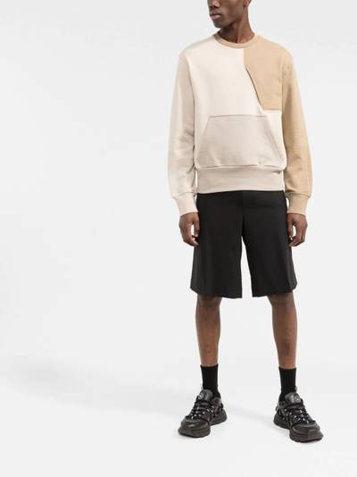 Neil Barrett panelled cotton sweatshirt outlook