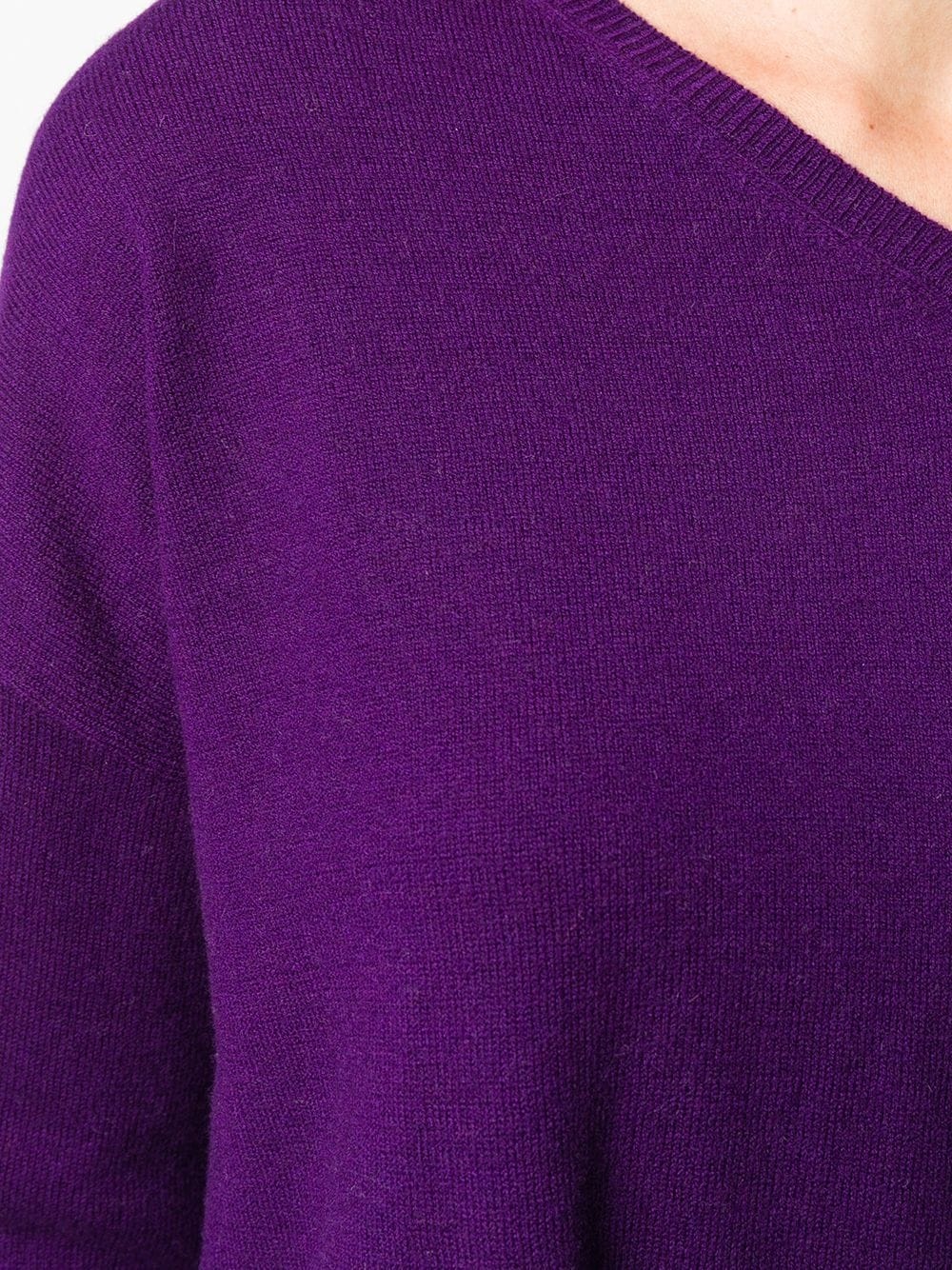 fine knit v-neck jumper - 5