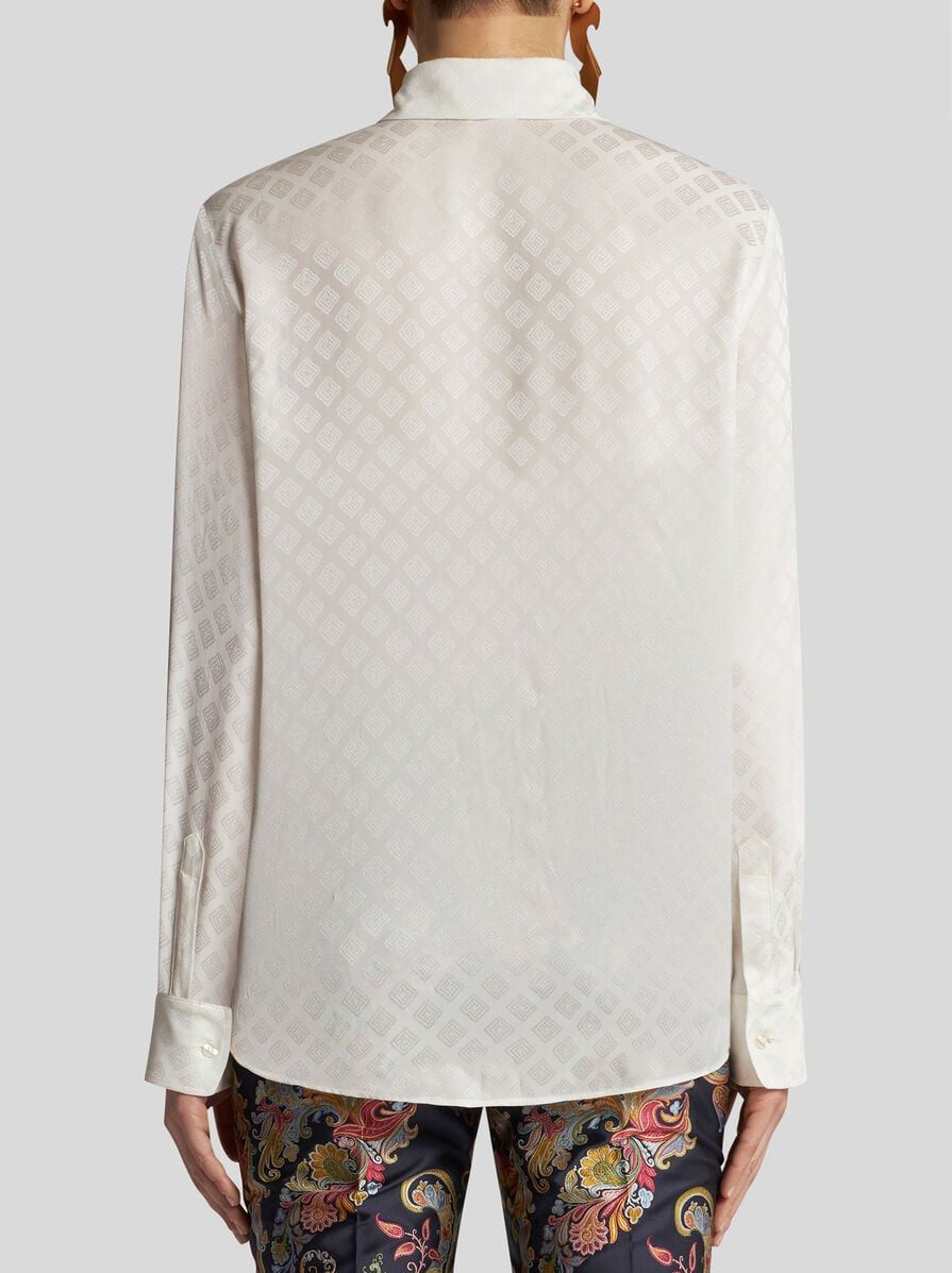 SILK JACQUARD SHIRT - 5