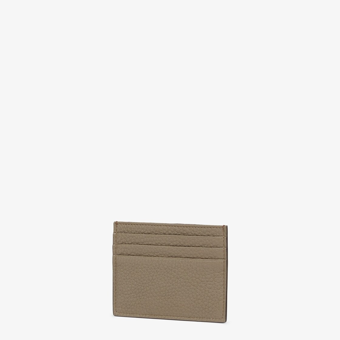 Card holder with six slots and flat central pocket. Made of burgundy Cuoio Romano leather with a con - 2