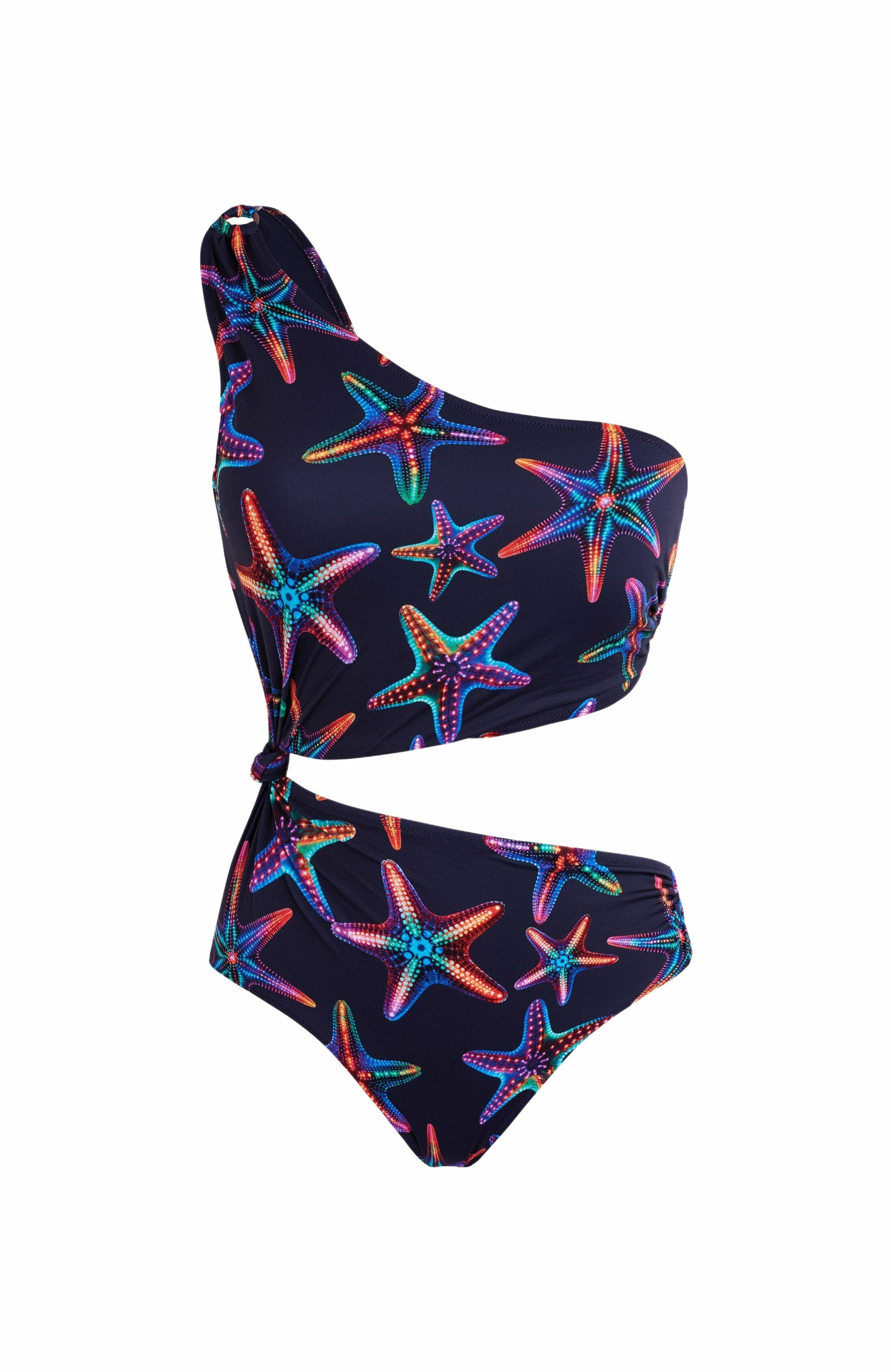 Vilebrequin Women's Disco Stars Assymetric Bikini One-Piece Swimsuit in Bleu Marine at Nordstrom - 2