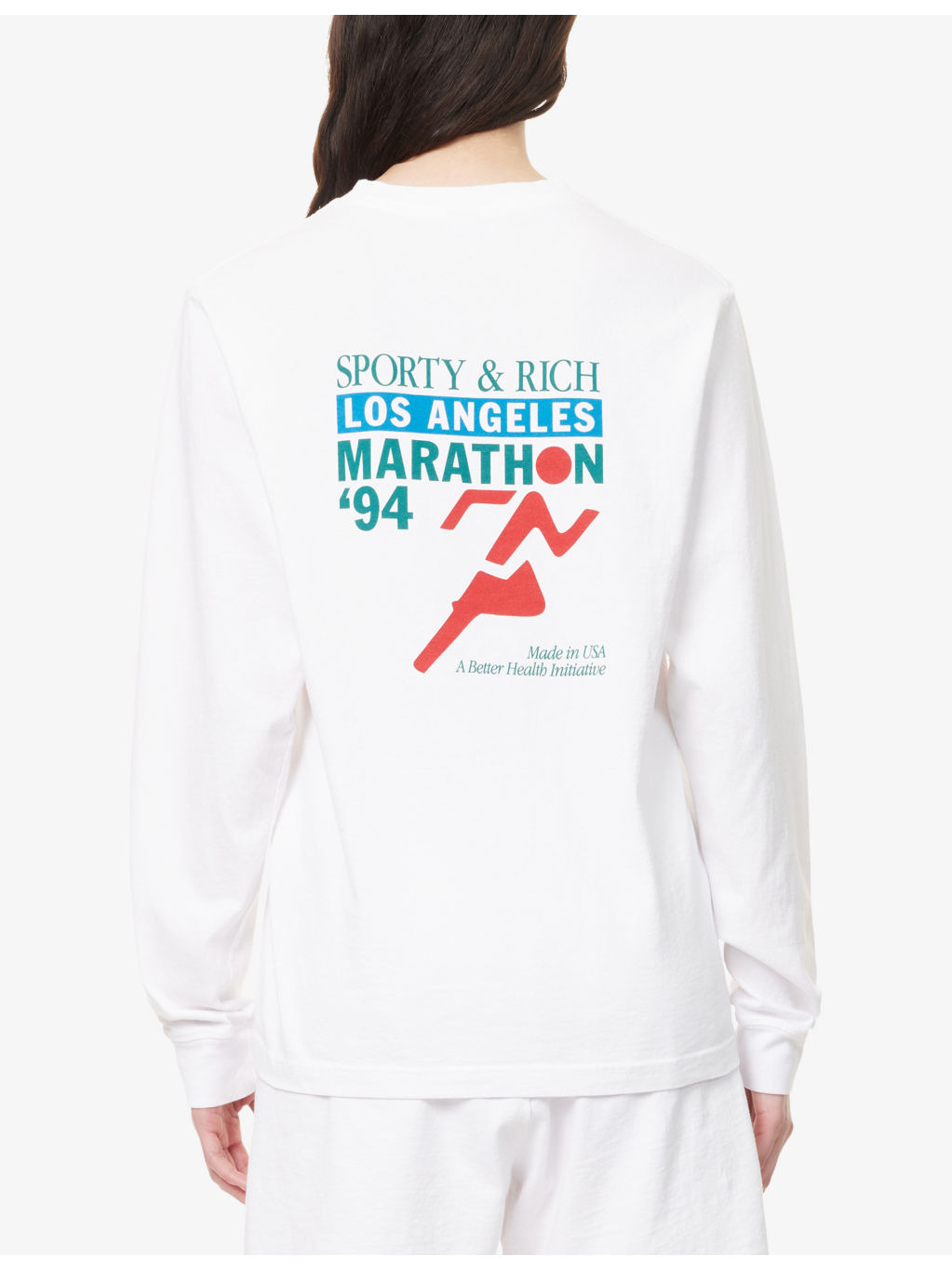 Sports Marathon Long-Sleeve Cotton-Jersey Top - 4
