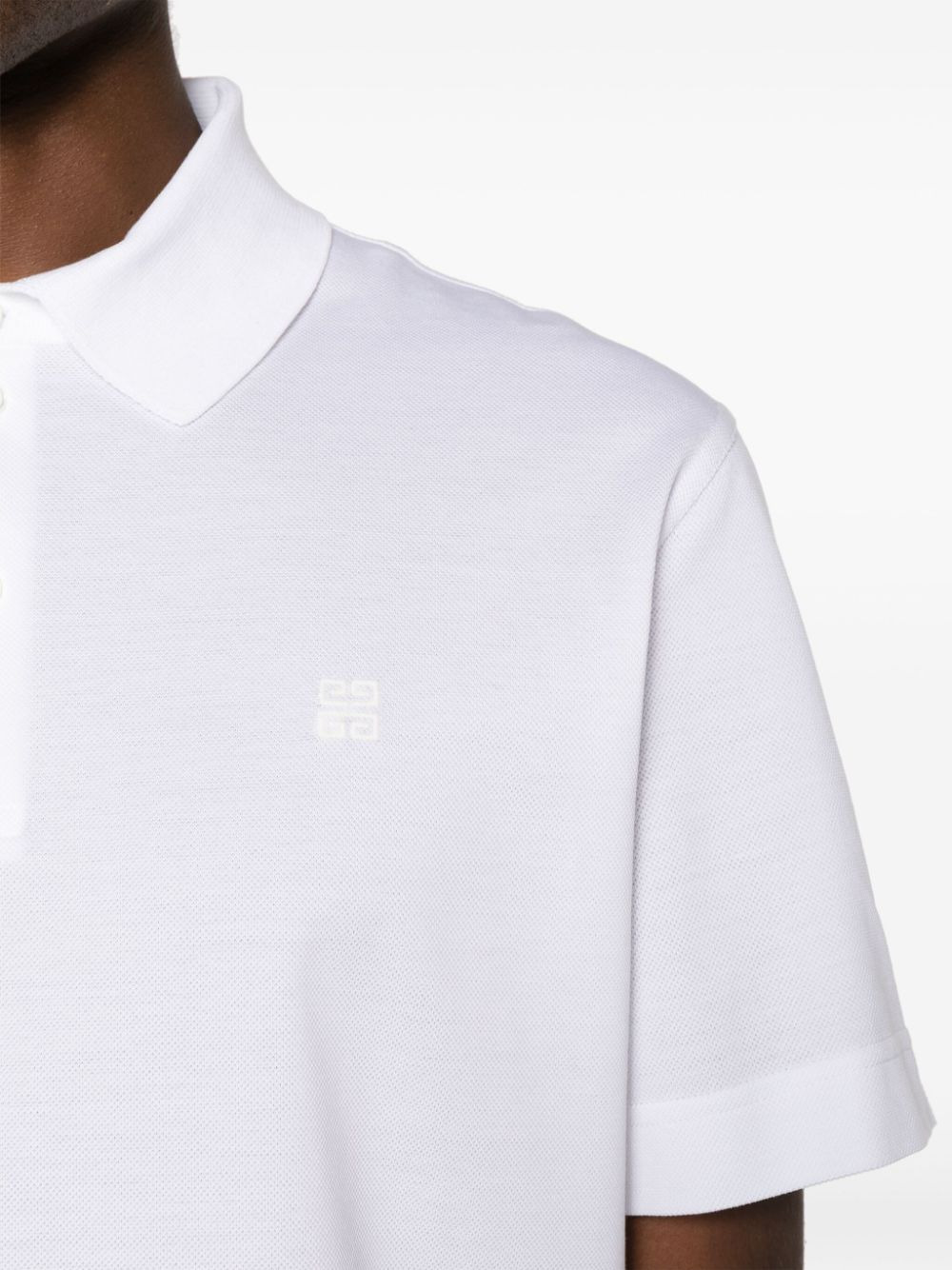 Givenchy Men Embroidered Polo Shirt - 2