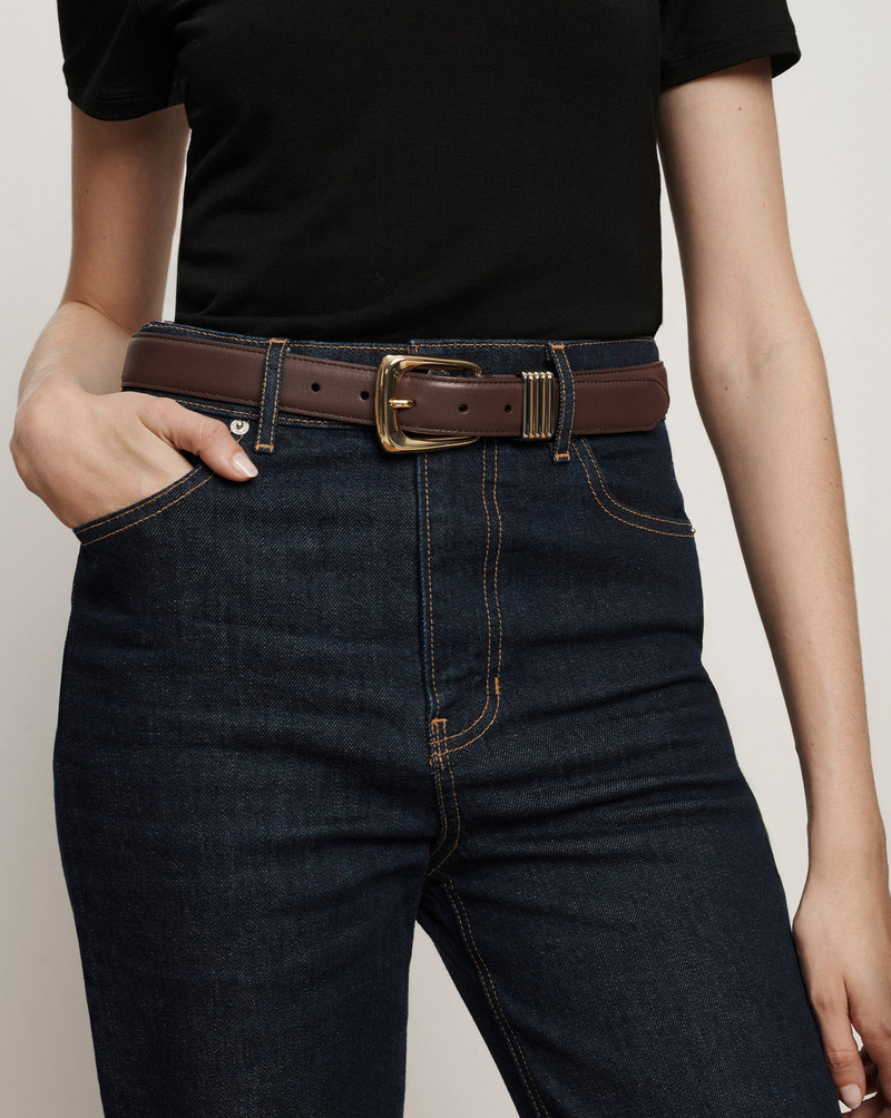 VERONICA BEARD ARCH LEATHER BELT outlook