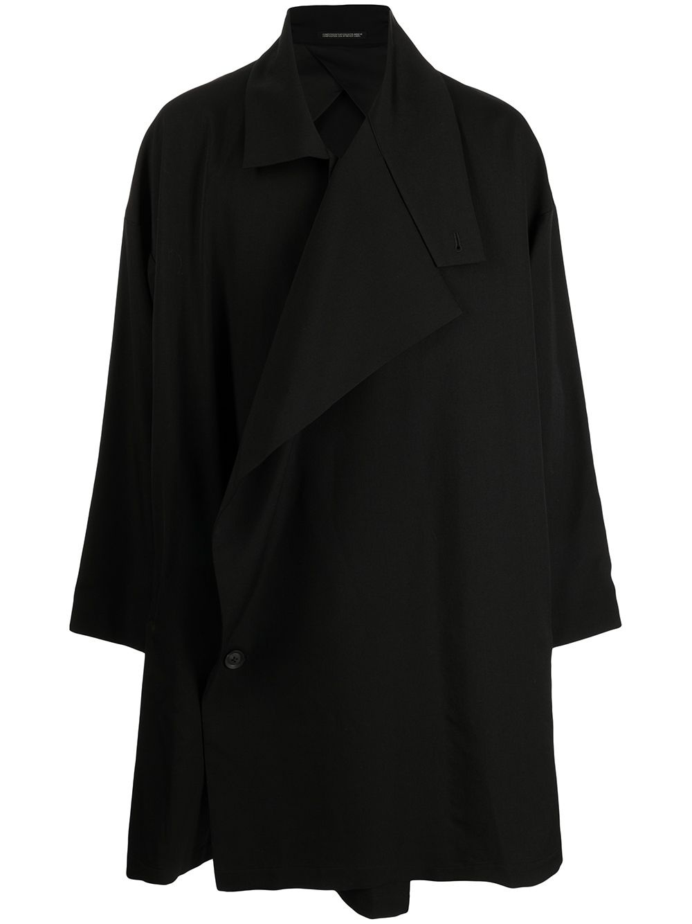 asymmetric double-breasted coat - 1