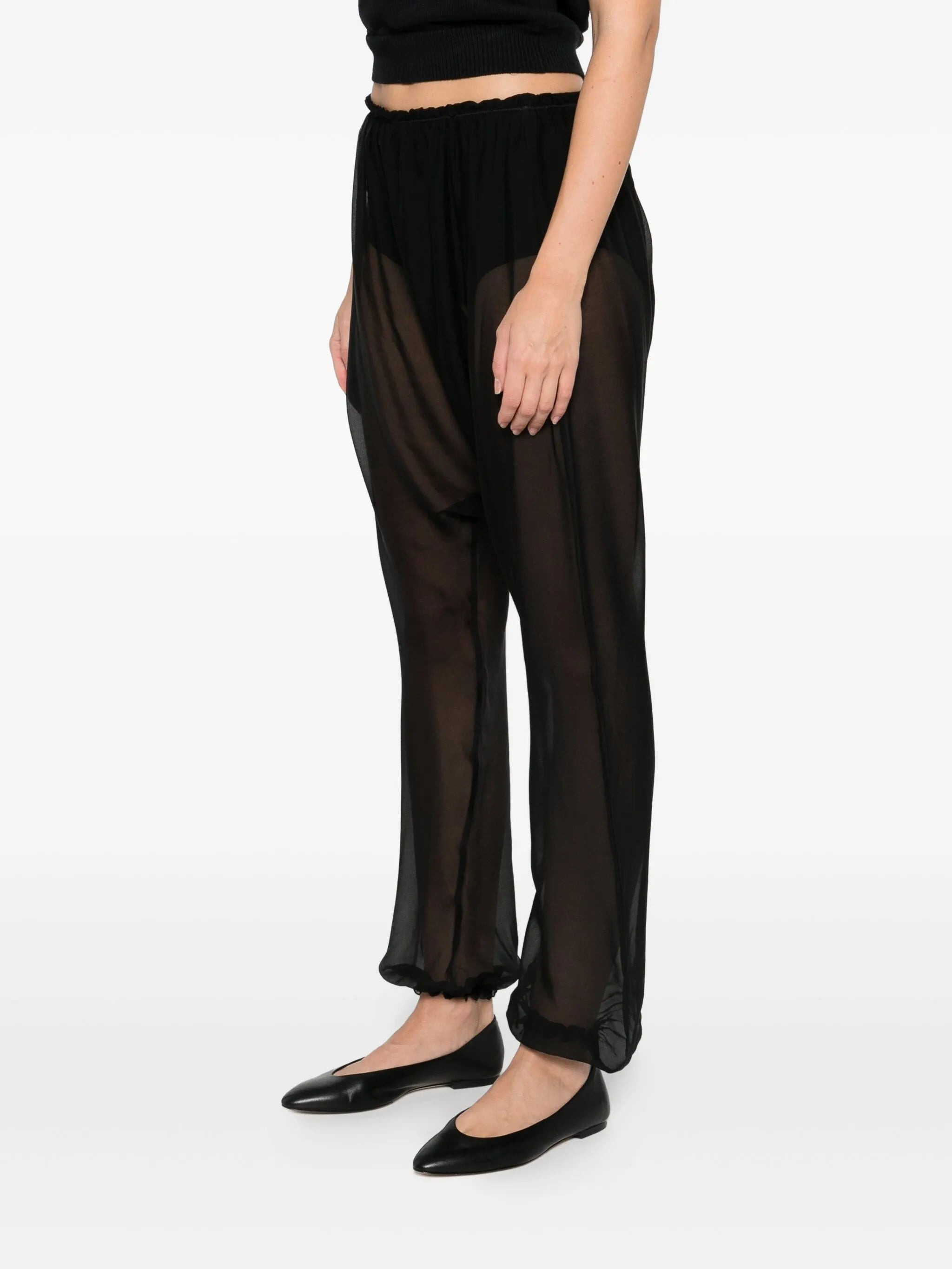 Paloma Wool Silk Palazzo Trousers - 4