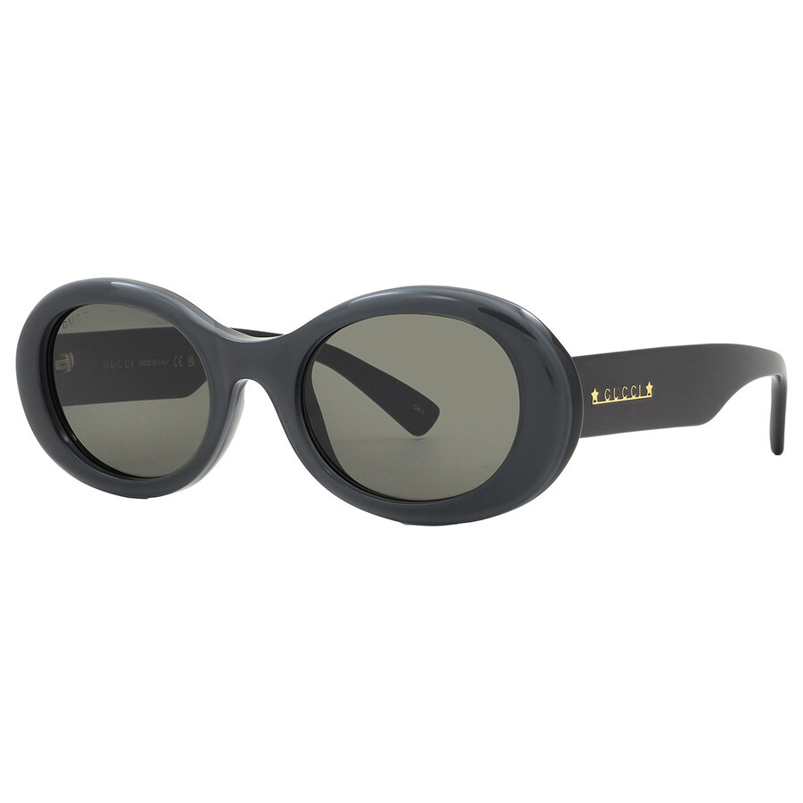 Gucci Grey Oval Ladies Sunglasses GG1587S 001 52 - 3