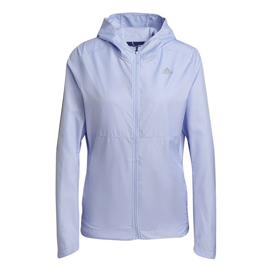 (WMNS) adidas Own The Run Jkt Sports Jacket Purple H31032 - 1
