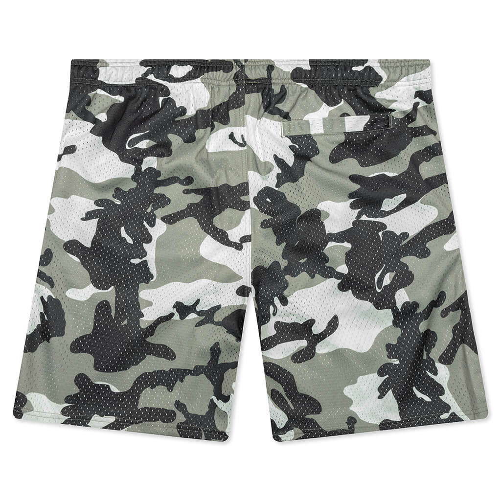 MESH BASIC SHORTS - SNOW CAMO - 2