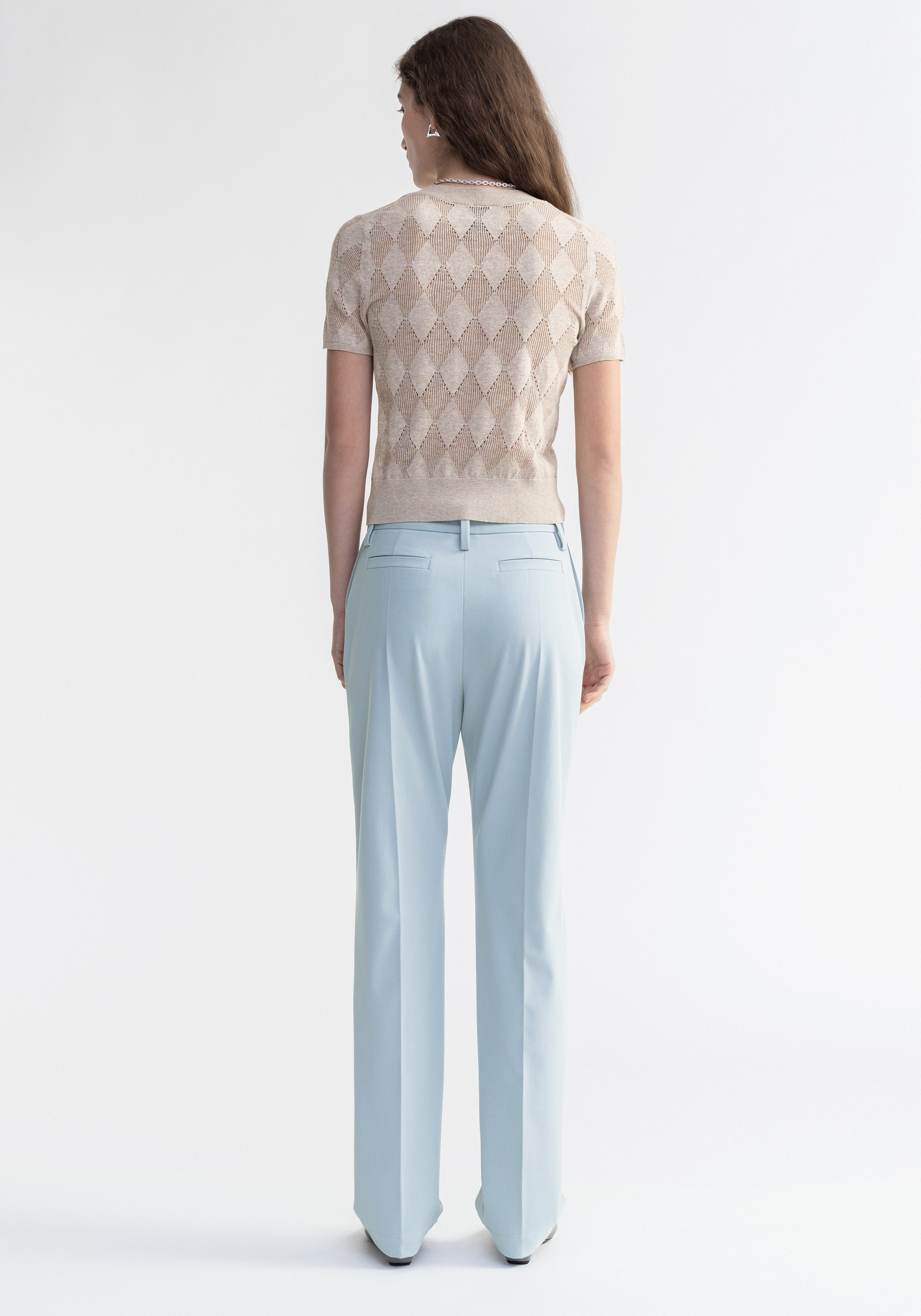 SONIA
Diamond knit short sleeved top - 4