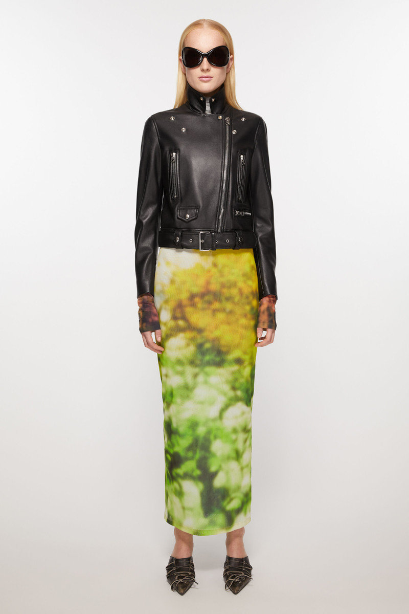 Acne Studios Leather biker jacket - Black outlook