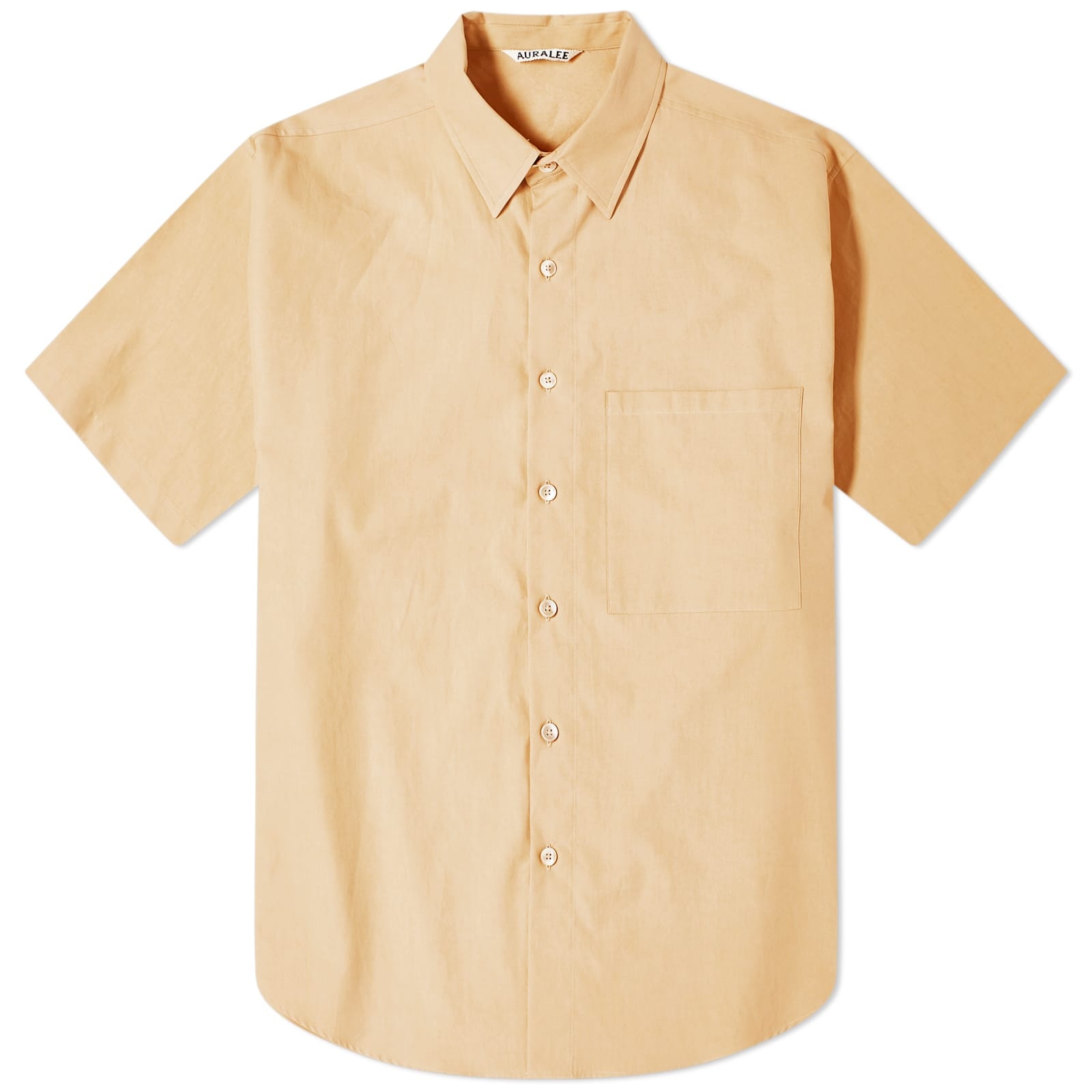 AURALEE Auralee Washed Finx Short Sleeve Shirt | REVERSIBLE