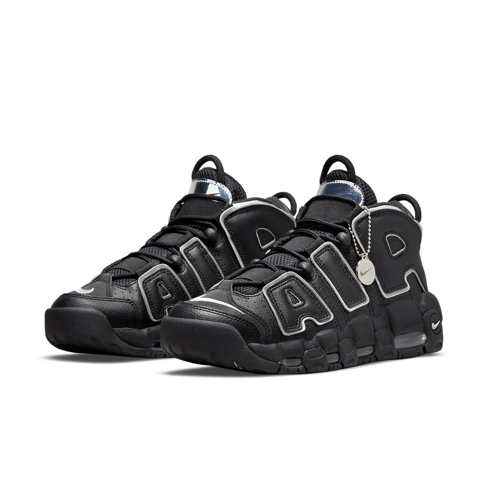 (WMNS) Nike Air More Uptempo 'Black Metallic Silver' DQ0839-001 - 3