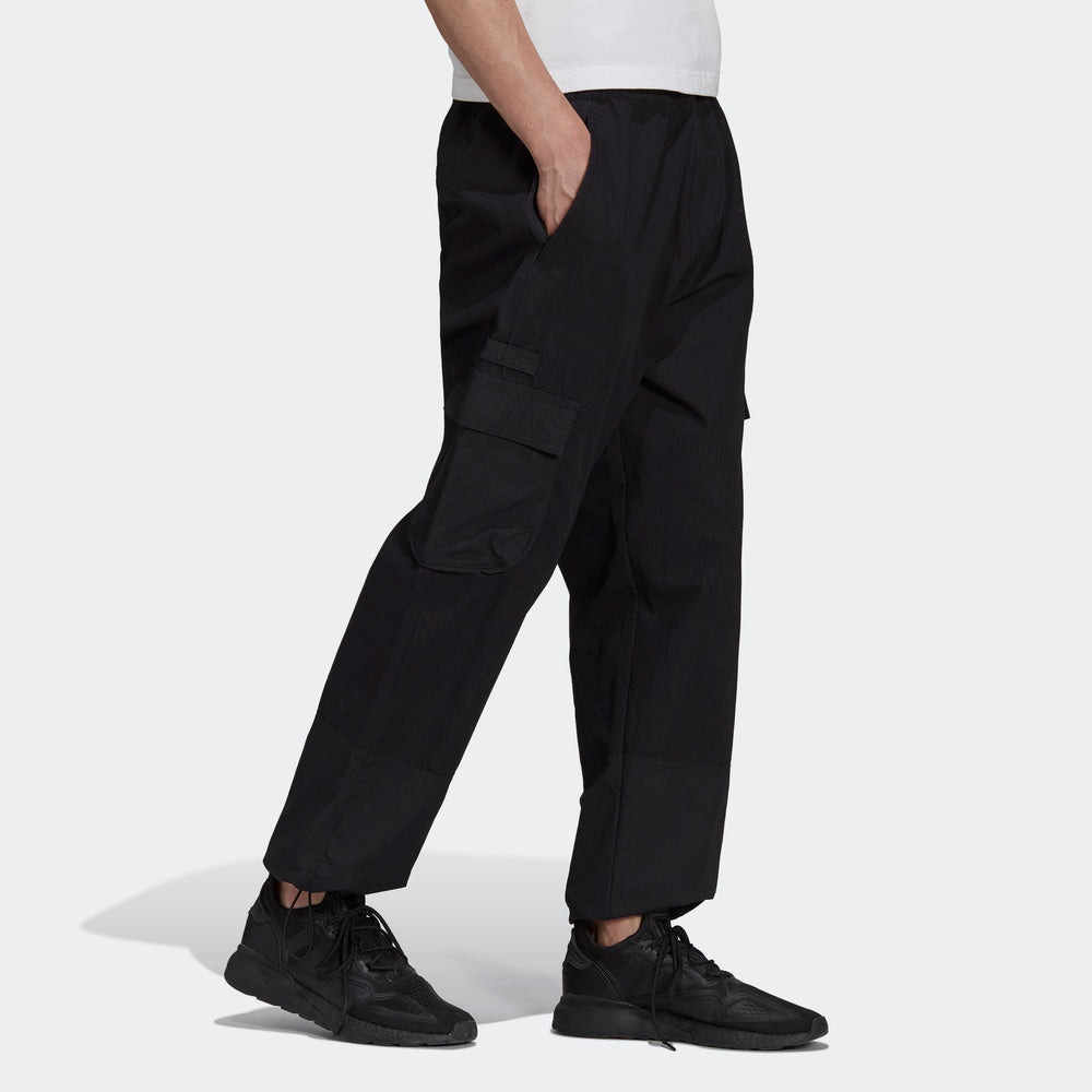 Men's adidas originals Cargo Pant Side Pocket Splicing Drawstring Bundle Feet Sports Pants/Trousers/ - 4