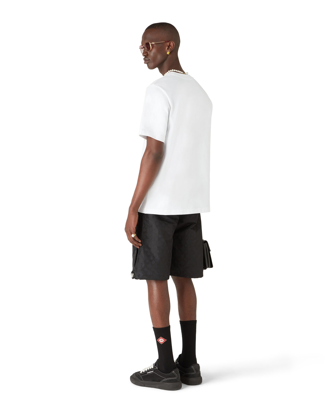 Casa Way Orange Mascot Short Sleeve T-Shirt | Casablanca Paris - 3