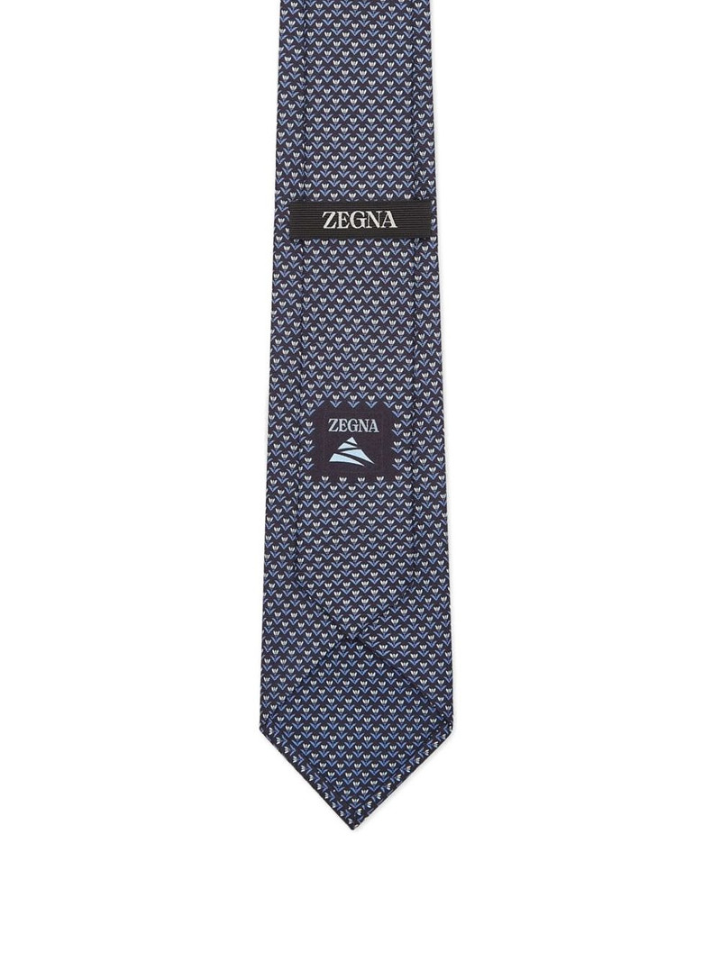ZEGNA floral-print silk tie outlook