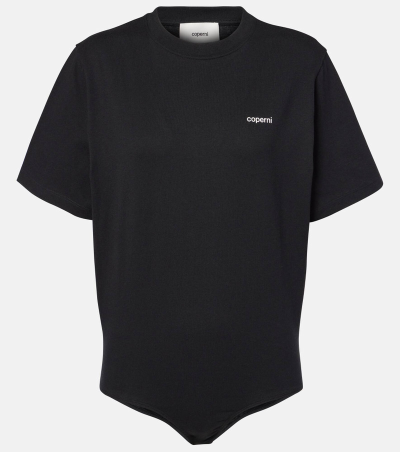 Logo cotton bodysuit - 1