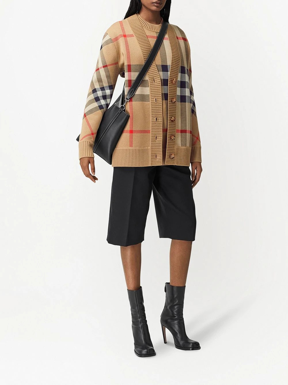 Vintage Check V-neck cardigan - 2