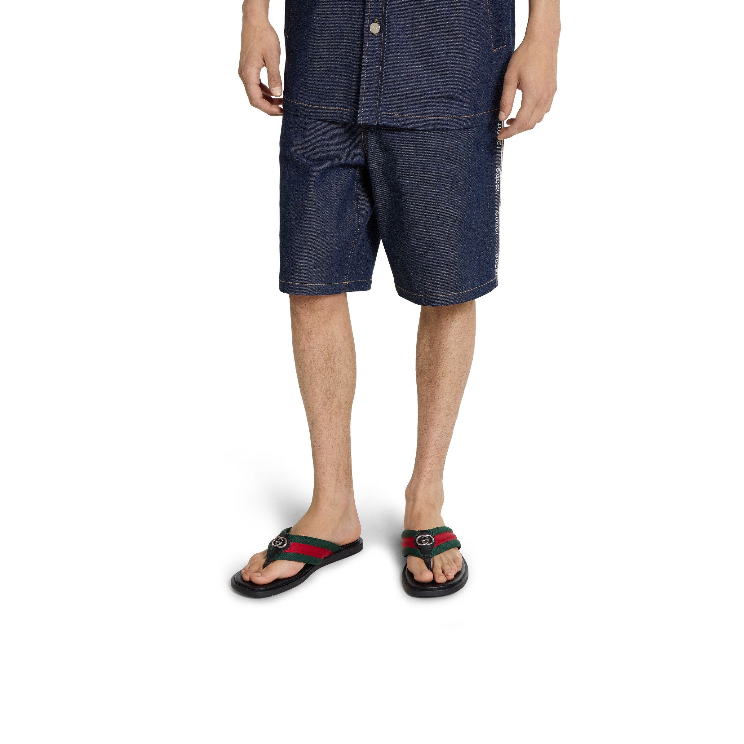 Men's thong sandal with Interlocking G - 3
