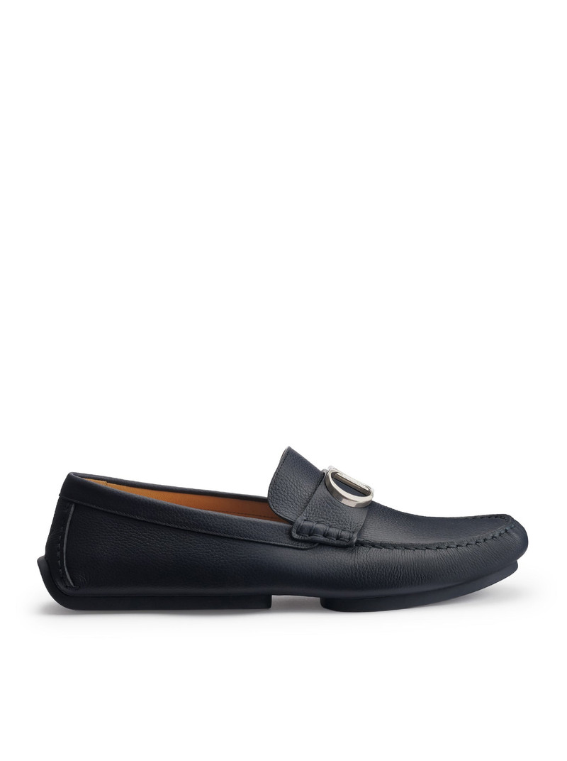 ROADIE LOAFERS IN BLUE GRAINED CALFSKIN 1