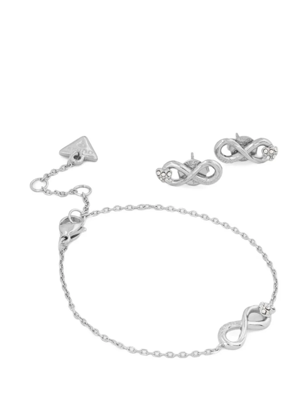 Love Bites infinity-motif crystal-embellished jewellery set - 1