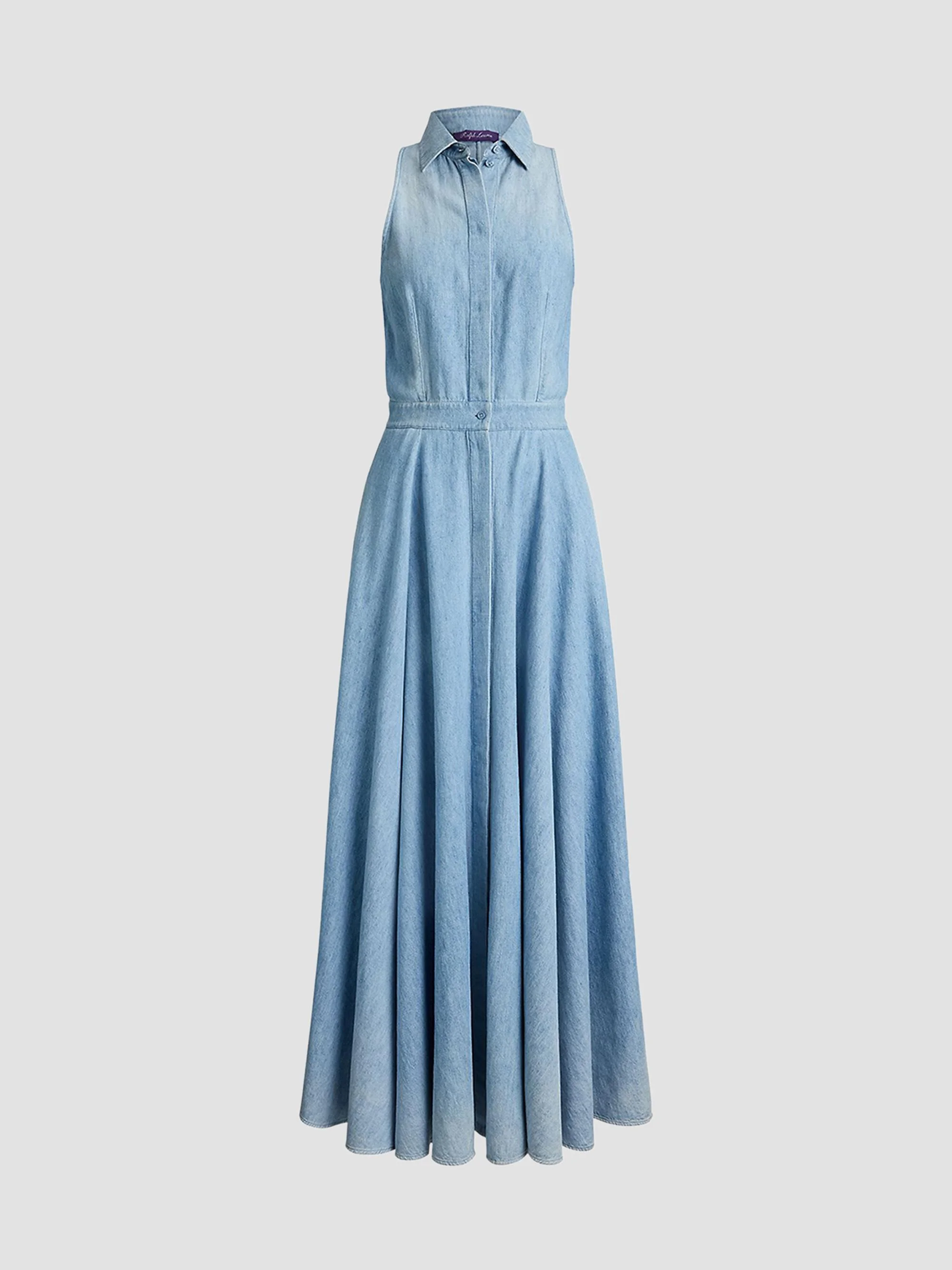 Women's Peyten Denim Sleeveless Day Dress - Cirrus Indigo - 1