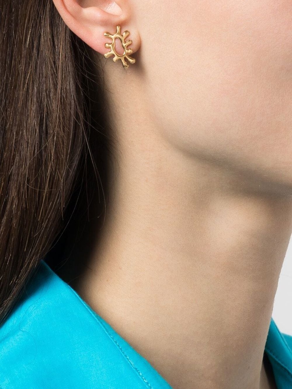 sculpted pendant earrings - 3