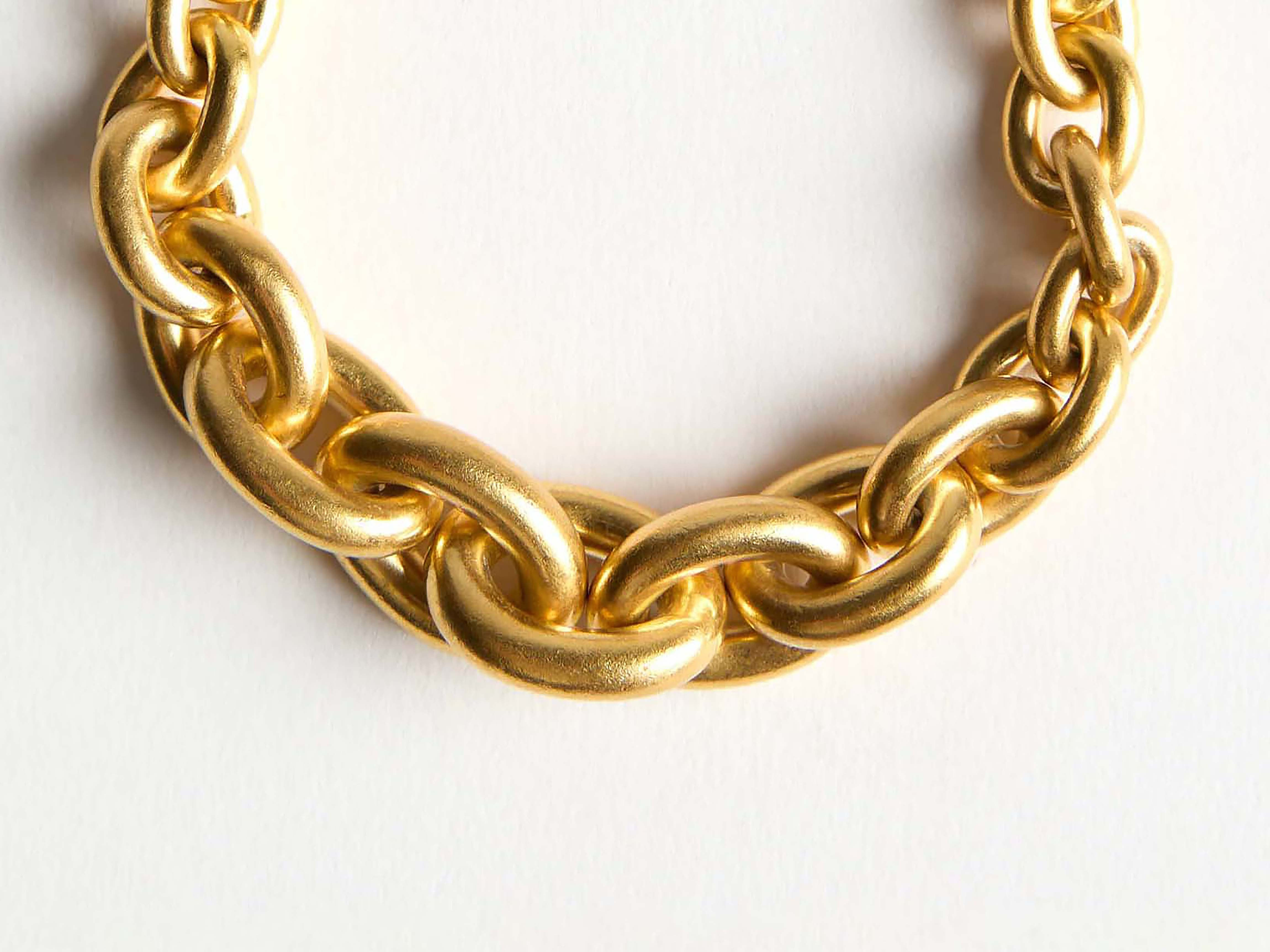 CHAIN-LINK BRACELET IN 18KT YELLOW GOLD - 4